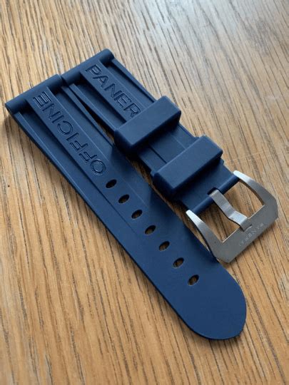 rubber strap with solid steel clasp panerai|Panerai officine rubber strap.